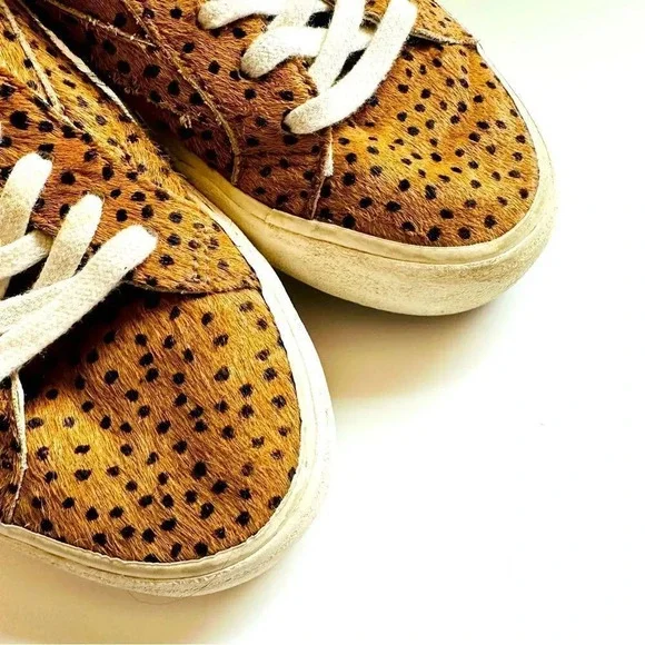 Madewell Sidewalk Sneakers in Spot Dot Calf Hair
